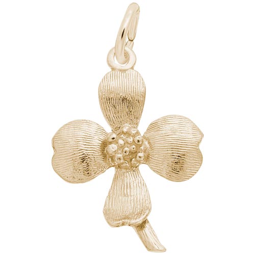 14K Gold Dogwood Charm by Rembrandt Charms 14K Gold Dogwood Charm by Rembrandt Charms
