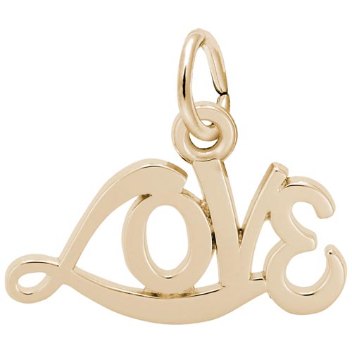 14K Gold Love Charm by Rembrandt Charms 14K Gold Love Charm by Rembrandt Charms
