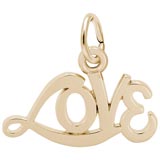 Gold Plated Love Charm by Rembrandt Charms