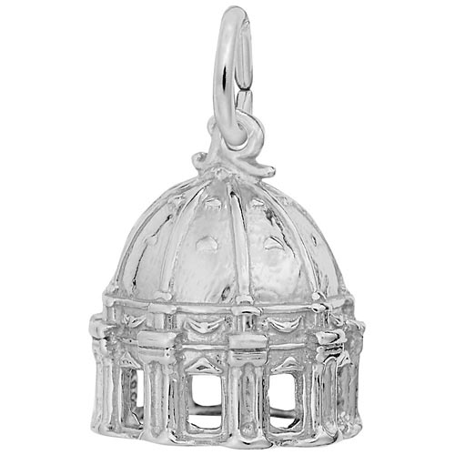 Sterling Silver St Peter's Basilica Charm by Rembrandt Charms Sterling Silver St Peter's Basilica Charm by Rembrandt Charms