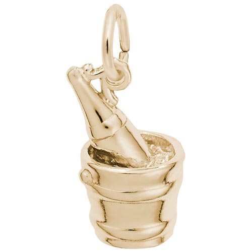 14k Gold Champagne on Ice Charm by Rembrandt Charms