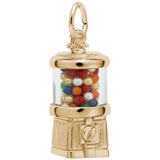 10K Gold Gumball Machine Charm by Rembrandt Charms
