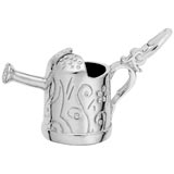 14K White Gold Watering Can Charm by Rembrandt Charms