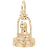 10K Gold Cake for Weddings Charm by Rembrandt Charms
