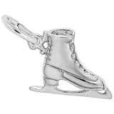 14K White Gold Ice Skate Charm by Rembrandt Charms