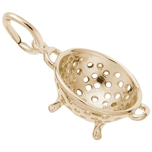 14K Gold Colander Charm by Rembrandt Charms