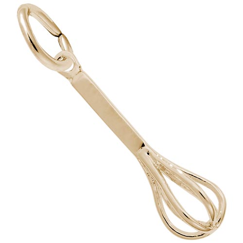 14K Gold Cooking Whisk Charm by Rembrandt Charms