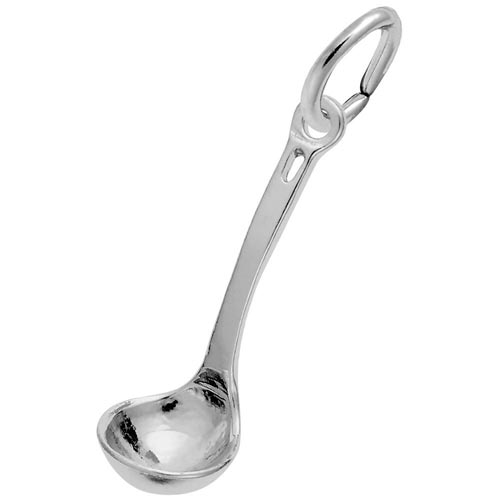 14K White Gold Cooking Ladle Charm by Rembrandt Charms