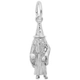 14K White Gold Wizard Charm by Rembrandt Charms