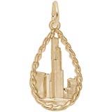 10K Gold Chicago Sears Tower Charm by Rembrandt Charms