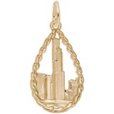 14K Gold Chicago Sears Tower Charm by Rembrandt Charms