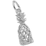 14K White Gold Pineapple Charm by Rembrandt Charms