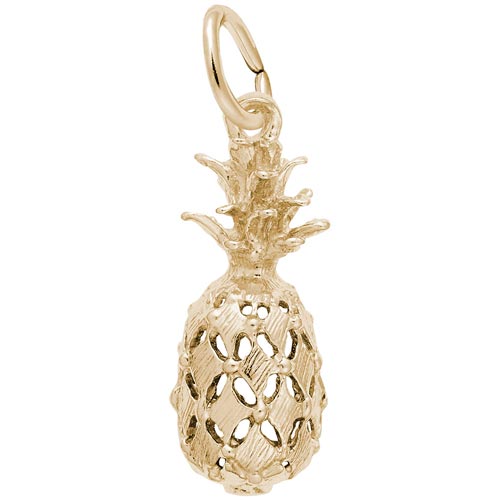 14K Gold Pineapple Charm by Rembrandt Charms