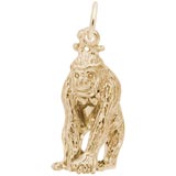 Gold Plate Gorilla Charm by Rembrandt Charms