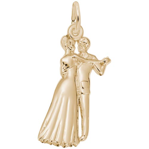 Gold Plated Ballroom Dancers Charm by Rembrandt Charms Gold Plated Ballroom Dancers Charm by Rembrandt Charms