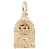 Gold Plate Juke Box Charm by Rembrandt Charms