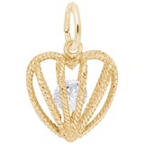 14k Gold Embrace Love Charm 04 April by Rembrandt Charms