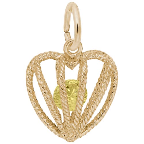 14K Gold Embrace Love Charm 11 November by Rembrandt Charms 14K Gold Embrace Love Charm 11 November by Rembrandt Charms