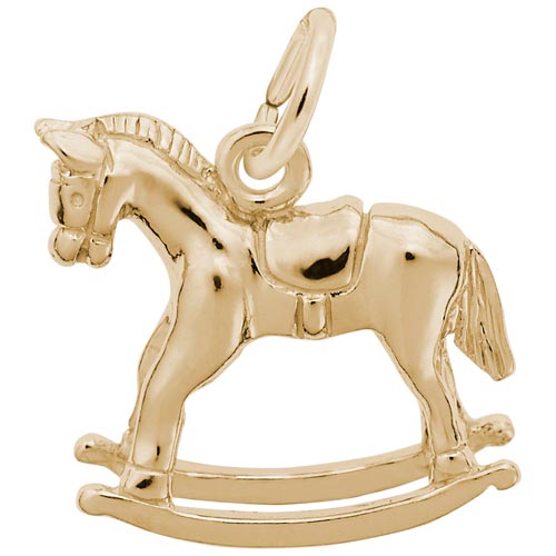 14K Gold Rocking Horse Charm by Rembrandt Charms 14K Gold Rocking Horse Charm by Rembrandt Charms