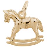 14K Gold Rocking Horse Charm by Rembrandt Charms