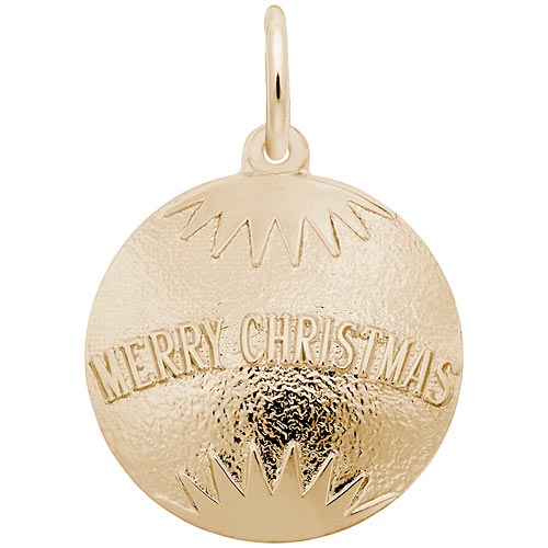 10K Gold Christmas Ornament Charm by Rembrandt Charms