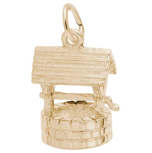 Gold Plate Wishing Well Charm by Rembrandt Charms Gold Plate Wishing Well Charm by Rembrandt Charms