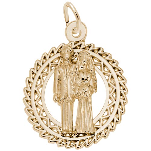 14K Gold Bride and Groom Charm by Rembrandt Charms