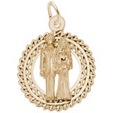 10K Gold Bride and Groom Charm by Rembrandt Charms