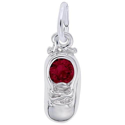 14k White Gold 01 Jan Baby Shoe Accent Charm by Rembrandt Charms 14k White Gold 01 Jan Baby Shoe Accent Charm by Rembrandt Charms