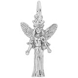 14K White Gold Fairy Charm by Rembrandt Charms