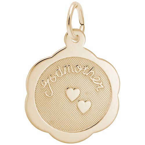 Gold Plated Godmother Charm by Rembrandt Charms Gold Plated Godmother Charm by Rembrandt Charms