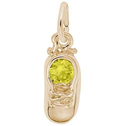 10k Gold 11 Nov Baby Shoe Accent Charm by Rembrandt Charms 10k Gold 11 Nov Baby Shoe Accent Charm by Rembrandt Charms