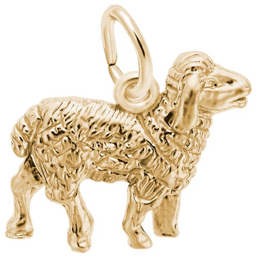 14K Gold Sheep Charm by Rembrandt Charms