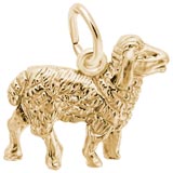 Gold Plate Sheep Charm by Rembrandt Charms