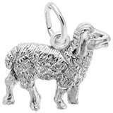 14K White Gold Sheep Charm by Rembrandt Charms