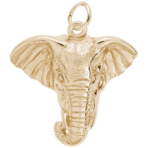 14K Gold Elephant Head Charm by Rembrandt Charms