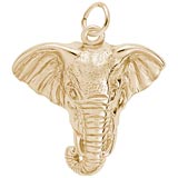 10K Gold Elephant Head Charm by Rembrandt Charms