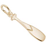 Gold Plate Oar Charm by Rembrandt Charms