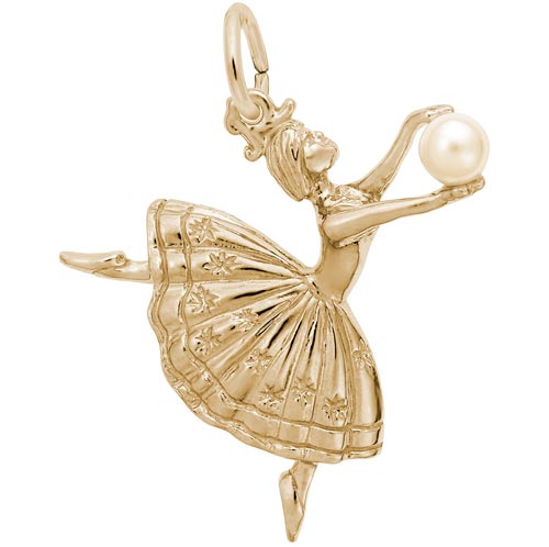 10K Gold Ballet Dancer Charm by Rembrandt Charms