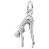 14K White Gold Female Diver Charm by Rembrandt Charms