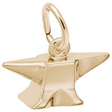 Gold Plate Anvil Charm by Rembrandt Charms