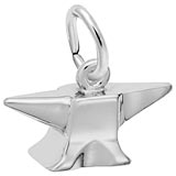 14K White Gold Anvil Charm by Rembrandt Charms