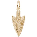 Gold Plate Arrowhead Charm by Rembrandt Charms