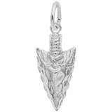 14K White Gold Arrowhead Charm by Rembrandt Charms