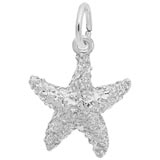 14K White Gold Starfish Charm by Rembrandt Charms
