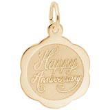 Gold Plated Anniversary Charm by Rembrandt Charms