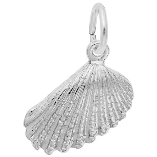 14K White Gold Shell Charm by Rembrandt Charms 14K White Gold Shell Charm by Rembrandt Charms