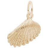 Gold Plate Shell Charm by Rembrandt Charms