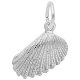 14K White Gold Shell Charm by Rembrandt Charms