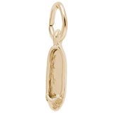 Gold Plate Ballet Shoe Accent Charm by Rembrandt Charms
